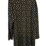 Wednesday's Girl Women's XL Black Polka Dot Knee Length Dress Casual Photo 7