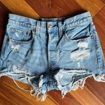 Levi's LEVI’S 501 CUT OFF LIGHT WASH DENIM SHORTS BUTTON FLY Photo 0