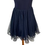 Blondie Nites  Prom Dress Womens 7 Navy Sleeveless Flare Formal Evening Photo 2