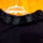Heart and Soul Sweater dress with faux fur collar Size L Photo 2