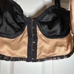 Missguided  Black/Nude Lace Front Clasp Bustier Bralette Top size US 2P Photo 7