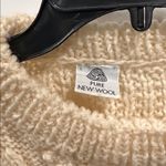 Vintage Hand Knot 100% Wool Cream Fisherman Sweater Thick Cable Knit Pullover M Size M Photo 13