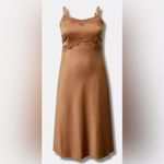 Torrid Woman’s Tea Length Woven Jacquard Lace Trim Cami Dress Size 2 Photo 1