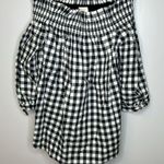 Kate Spade Broome Street Black and White Gingham Off Shoulder Top Size XS Photo 3