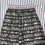 Anthropologie Floreat Charente Rainbow Striped Black Lace A-Line Skirt Size 6 Photo 1