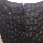 Elle Black Sleeveless Women's XL Crop Top Lined Square Pattern Photo 5