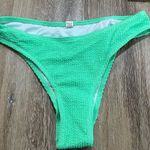 Vibrant mint Green Textured Bikini Bottom cheeky Photo 0