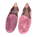 Vince  Women's Shoes Leather Suede Slip-On Flats‎ Loafers Round Toe Burgundy 6.5M Photo 0