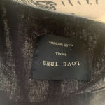 Love Tree Linen Blend Lightweight Casual Blazer Black Draped Front Women’s Small Photo 4