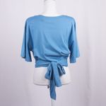 7 For All Mankind NWT Crop Tie Waist Tee Size L Photo 6