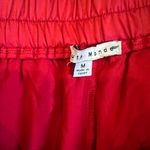 Haute Monde Red satin cargo styles high waisted wide leg pants M Photo 4