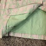 cj banks Trench Coat Womens 1X Used Pink Green Unlined Stretched Photo 13