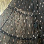 Raga NWT Rare Black Sheer Feather Midi Skirt Photo 2