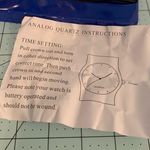 NEW Classique Brand Quartz Watch In Box // Gold & Black Leather Band w/ Diamond Photo 5