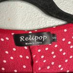Rellipop Polka Dot Wrap Dress Flowy Ruffle Trim Red and White Small Size undefined Photo 1
