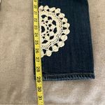 Lucky Brand Lolita Skinny Jeans with Crochet Accents Dark Wash Mid Rise 10 / 30 Photo 12