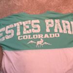 Estes Park Colorado Turquoise + White Jersey Green Size M Photo 3