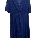 Sail To Sable STS Tuckernuck VNECK woman’s navy BLUE MIDI dress XL Photo 1