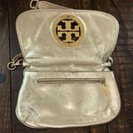 Tory Burch Metallica Gold Crossbody Detachable Chain Strap Clutch X-Body Photo 5