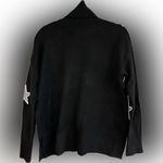 Sweet Romeo Outlined Star Oversized Turtleneck Sweater Black Grey White Size L Photo 1