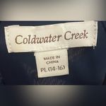 Coldwater Creek - Navy Blue Button-Down Blouse Size PL Photo 5