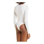 ATM Anthony Thomas Melillo Long Sleeve Bodysuit White XL Photo 2