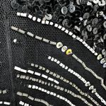 Vintage Naeem Khan Riazee Lillie Rubin Gown Maxi Dress Beaded Sequin Black 8 Photo 7