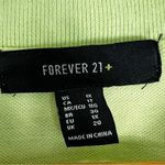 Forever 21  Cropped Polo Shirt Womens 1X Lime Green Boxy Y2K Casual Clean Girl Photo 3