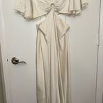 Abercrombie & Fitch Angel Sleeve Abercrombie O-Ring Maxi Dress Cut-Out Photo 1