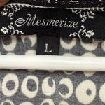 Vintage Y2K Black White Ruched Dot Print Sleeveless Top 90s 00s Size Large Photo 4