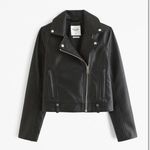 Abercrombie & Fitch Vegan Leather Moto Jacket Photo 0