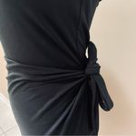 Wilfred  Black Jersey Faux Wrap Dress Medium Photo 2