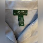 Ralph Lauren Silk Button Front Collared Embroidered Pocket Sleep Top Size 14 Photo 8