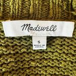 Madewell Ruffle Cardigan Sweater in Golden Spinach Size Small Western Bohemian Photo 9