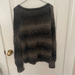 360 Sweater Pullover sweater Gray Black Ombre Fuzzy Alpaca Wool blend Photo 2