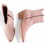 Free People  NWT Bowers Embroidered Boots Size 9 Perfect Pink Casual Western Chic Photo 8