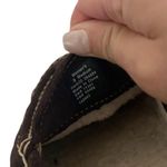 LL Bean Brown Suede Sherpa Lined Slippers Moccasins Sz 9 Photo 7
