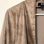 G by Giuliana reptile open front jacket cardigan size 3X‎ Tan Photo 5