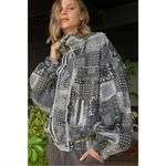 POL  Black Multi Hooded Patchwork Jacket Photo 6