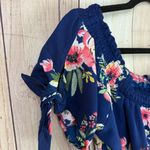 Rue 21  Blue Floral Smocked Romper Photo 1