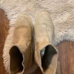 ZARA Boots Pull On Cream Size 37 Flat Sole Ankle Suede Chelsea Photo 8