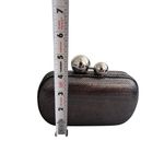 Diane Von Furstenberg  DVF Silver Metallic Minaudiere Clutch Cocktail Bag Photo 5