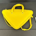 Balenciaga  Triangle Duffle Bag Yellow Leather Small Crossbody Bag Photo 5