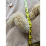 Vintage Hong Kong Carsamono beige womens fur trim pea coat Size small Tan Photo 9
