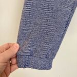 Bandier Wesley Striped Pullover Half-Zip Sweatshirt Small Blue White Athleisure Photo 5