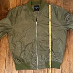 Lifted Anchors Green Floral embroidered insulated warm Bomber Jacket coat large Photo 2