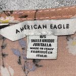 American Eagle Outfitters Tan Floral Midi Dress White Size 0/S Photo 6