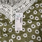 Maurices Womens 1X Green Floral Crochet Trim Pullover Tank Top‎ NWT Photo 5