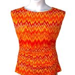 Vince Camuto  Chevron Sleeveless Fitted Blouse Size Medium Photo 1
