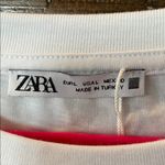 ZARA  heart embroidered t-shirt NWT Photo 2